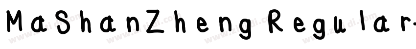 MaShanZheng Regular字体转换